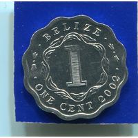 Белиз 1 цент 2002 UNC