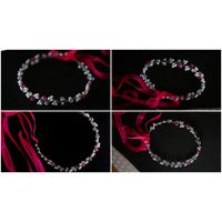 Веночек-ободок для девочки.Бело-розовый