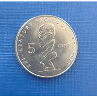 Кука острова 5 центов 2000 год Миллениум ФАО Тангароа божество