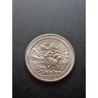 США 25 центов (квотер) 2012 г. Р - Национальный парк Денали