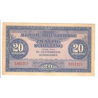 20 шиллингов Австрия 1944 коллекционная банкнота