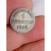 1 пфенниг 1863 года Саксен-Мейнинген
