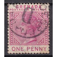 17.BrKCI. Великобритания. Колонии. Гренада. Стандарт. Виктория. 1887 г. 1P. Mi.#25.