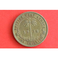 Британская Западная Африка 1 шиллинг 1938 с 1 руб