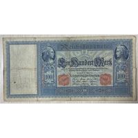 Банкнота 100 марок 1910 год. Германская империя. С рубля без МЦ.