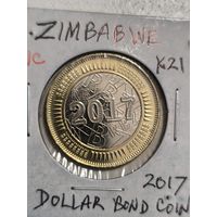 Zimbabwe BOND MONEY 1 dollar 2017