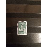 1937 СССР Загорский 442 чистая клей лёгкая наклейка (4-14)