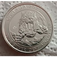 Канада 10 долларов 2023 Смилодон 2 унции 999