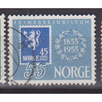 Герб Марки на марках К 100-летию марки  Норвегия 1955 год лот 6 менее 30 % от каталога по курсу 3р