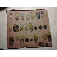 Монеты до реформы 1958г., с 1924 по 1957г., без повторов 78 штук, почти все нечищены