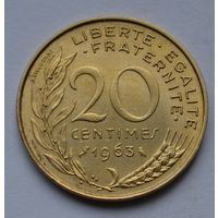 Франция, 20 сантимов 1964 г.