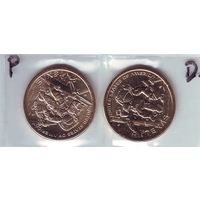 США. 1 доллар 2025 год ,P -D, инновации - состояние! -2   за штуку