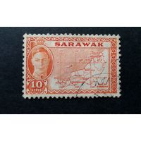 ВЕЛИКОБРИТАНИЯ \211вк\САРАВАК. КАРТА 1952