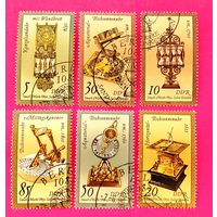 ГДР. Часы. ( 6 марок ) 1983 года. 1-11.