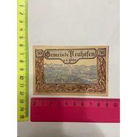 Австрия нотгельд 50 Неухоффен - 2301