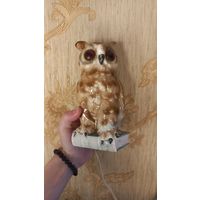 Сова статуэтка-подсвечник керамическая времен СССР