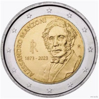 Италия 2 евро 2023 года, UNC. 150 лет со дня смерти Алессандро Мандзони. Сторгуй за свою цену, предложи обмен!
