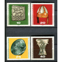 ГДР - 1970г. - Археологические находки - 4 марки - полная серия, MNH, 1 марка с небольшим повреждением клея [Mi 1553-1556]. #O-Se-Z-1-33