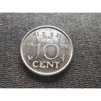 Нидерланды, 10 центов 1980,  KM# 182