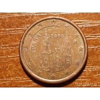 Испания 5 евроцентов 2000