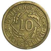 Германия 10 рейхспфеннигов, 1935 (А)