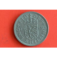 Великобритания 1 шиллинг 1955 (анг) с 1  руб