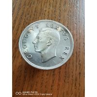 ЮАР 5 шиллингов, 1952 300 лет основанию Кейптауна Серебро 0.500 стопроцентный оригинал старт с 1 рубля без мпц аукцион 3 дня