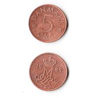 5 эре Дания 1985 года