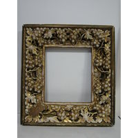 С рубля. Редкость. Шикарная позолоченная барочная рама для киота под икону большого размера. Рамка. Багет. Икона. Киот. Царсская Россия. Оригинал. м