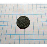 Солид 1752 F перевернута под гербом. Коп. 2043