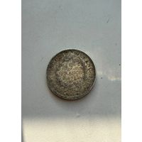 5 франков 1873 Франция Геркулес Серебро 900 Вес 25 грамм Аукцион с 1 рубля