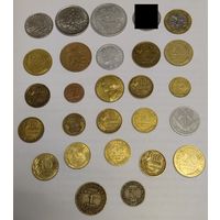 Лот монет Франции. 26 штук.