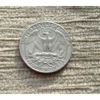 Werty71 США 1 квотер 25 центов 1/4 доллара 1965 Орёл