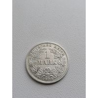 Монета 1 марка 1909 год, торги с Рубля