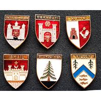 Гербы Украины румынского периода. КЭМЗ. Цена за знак.