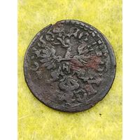 Солид (боратинка) 1664 г. польский герб. Ян II Казимир(3), без мц.