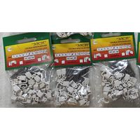 Скоба крепежная с гвоздем (50шт) 8х5, (3 упак) с 1 рубля