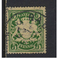 Германия Бавария Кор 1890 Герб Стандарт #61x