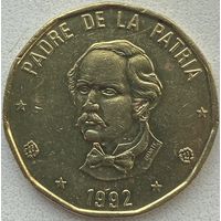 Доминикана (Доминиканская Республика) 1 песо 1992 г.