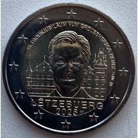 Люксембург 2 евро 2025 г. 25 лет со дня вступления на престол Великого герцога Анри