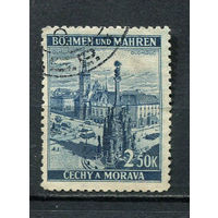 Богемия и Моравия - 1939/1942 - Оломоуц 2,50K - [Mi.32] - 1 марка. Гашеная.  (Лот 15HD)-T4P3