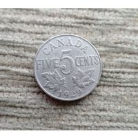 Werty71 Канада 5 центов 1929 Георг 5