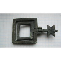 Старинная пряжка. Бронза, литье.