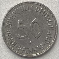 Германия 50 пфеннигов 1974 J