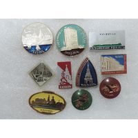 Значки города "Казань" СССР - 10 шт. Алюминий.