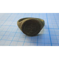 Перстень старинный. Бронза, литье.