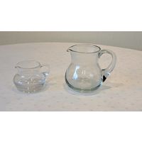 Кувшин маленький 2 штуки стекло Германия 130 и 300 мл.