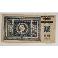 МИЛЛИАРД марок 1923 год Германия
