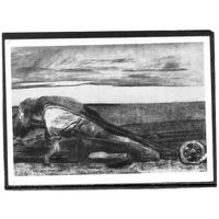 Кете Кальвиц. Пахарь. Офорт. Изд.1963