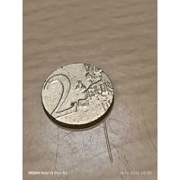 2 евро Бельгия 2008 сердечник от монеты?